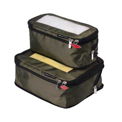 Donna May London khaki packing cubes – set of 3