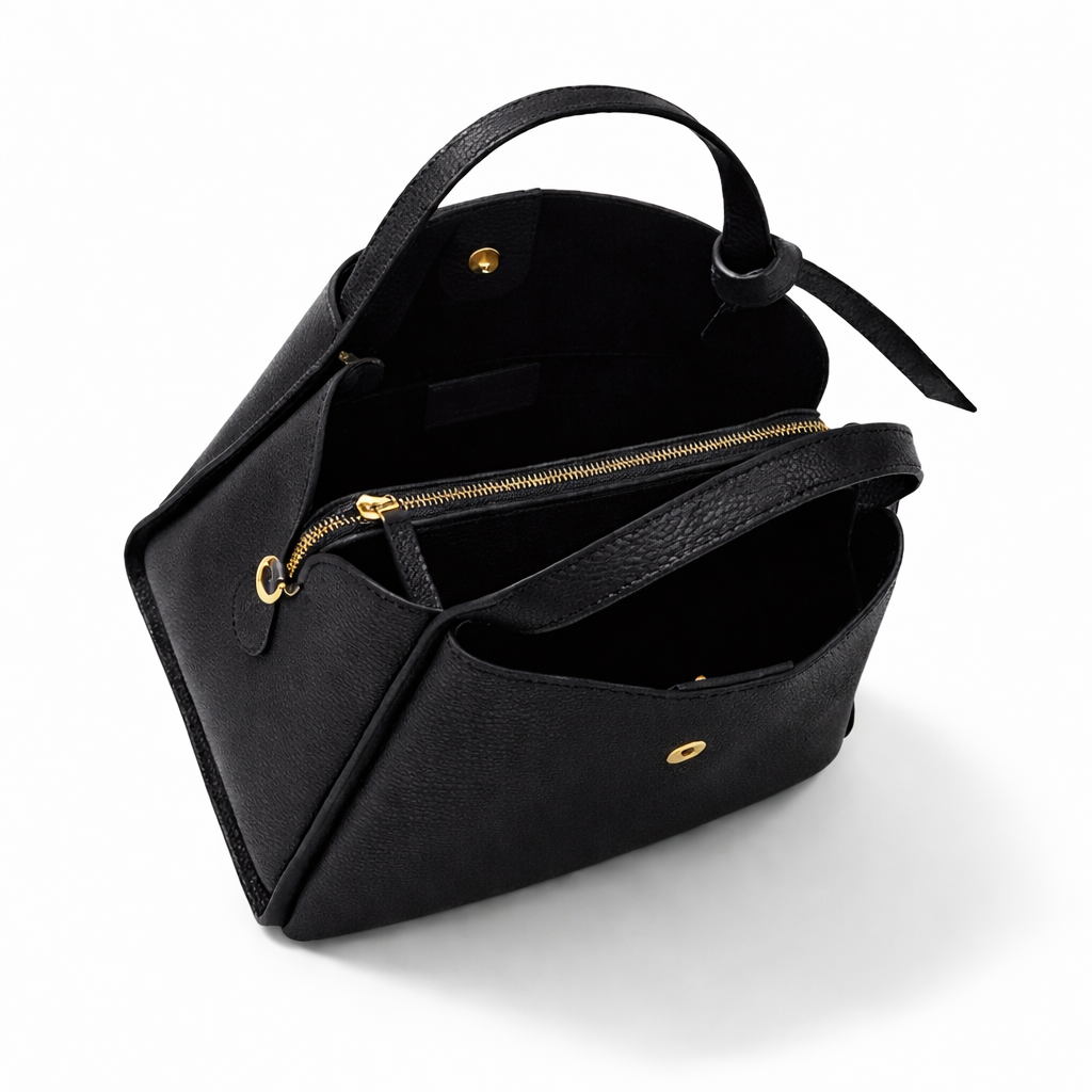 Bow Bag in Black - The Everyday Luxe Mini Tote