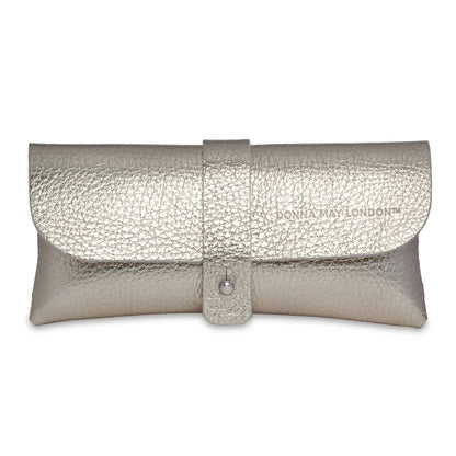 Glasses Case in Soft Italian Leather - Santorini Gold