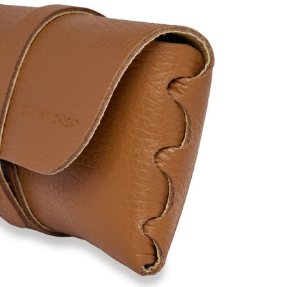 Glasses Case in Soft Italian Leather - Paris Tan