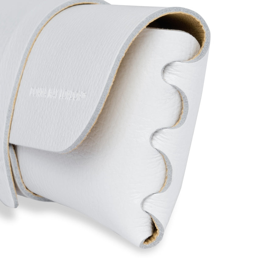 Glasses Case in Soft Italian Leather - Florence White