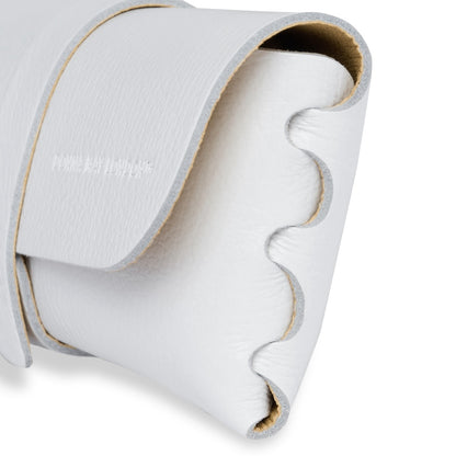 Glasses Case in Soft Italian Leather - Florence White