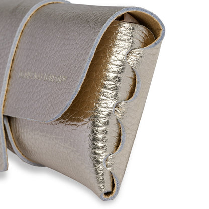Glasses Case in Soft Italian Leather - Santorini Gold