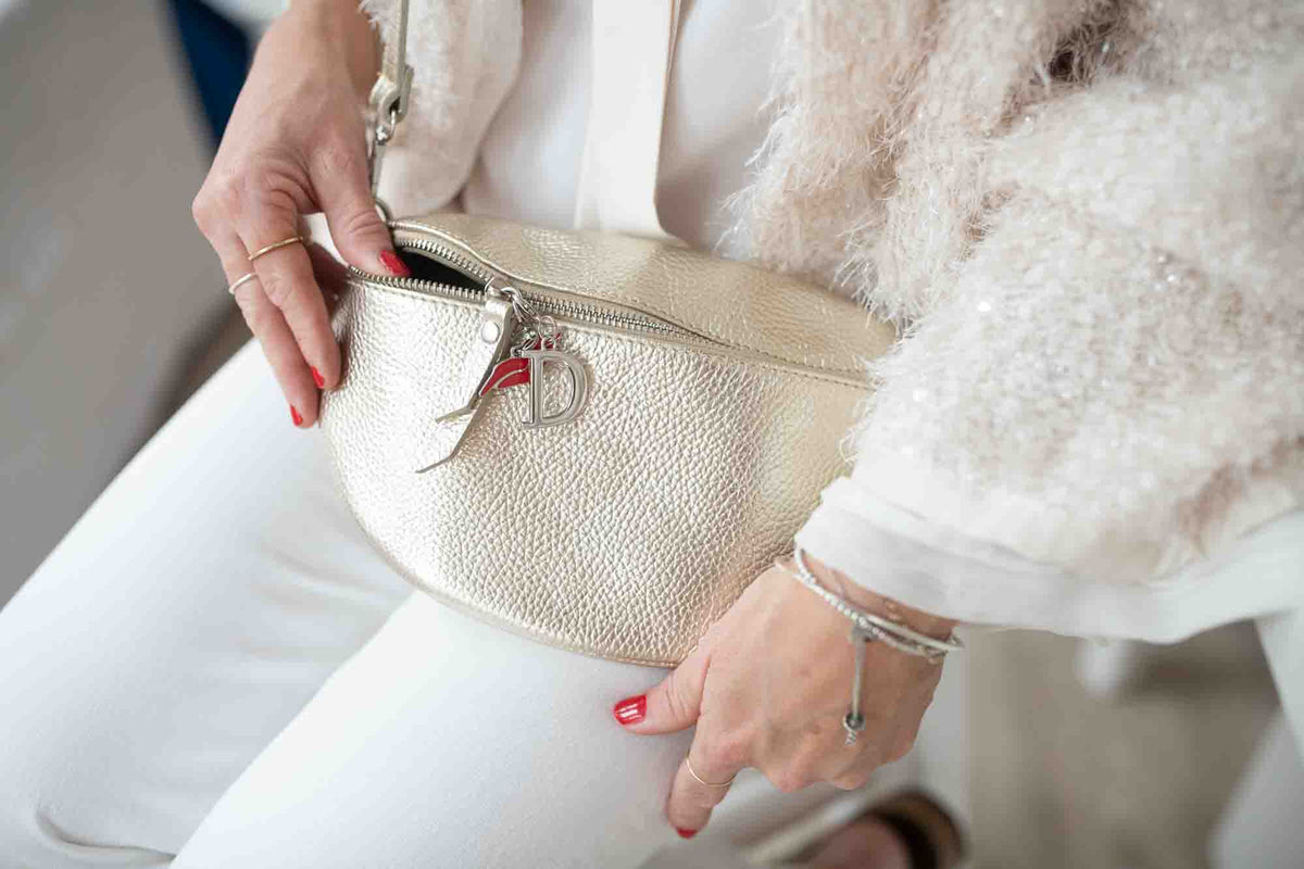 Gold Cross Body Bag