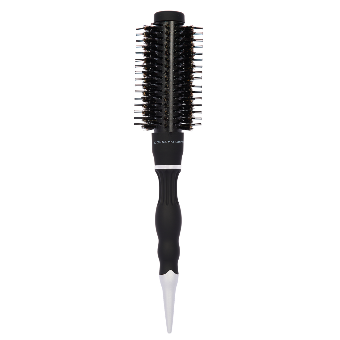 Radial hairbrush for short hair