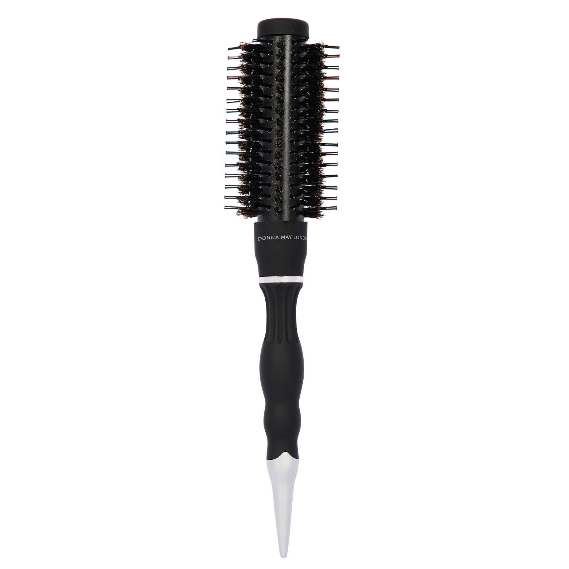 Radial hairbrush for short hair