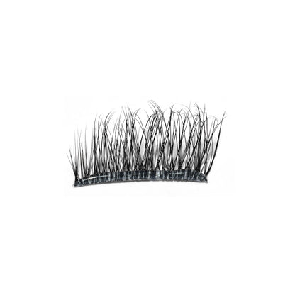 Apply Donna May London half length underlashes beneath natural lash line – pre-glued and easy to use