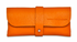Orange Leather Glasses Case