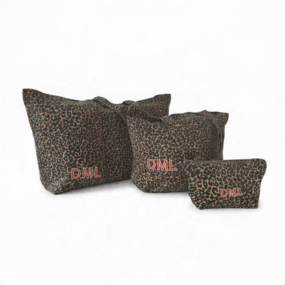 Leopard Print Accessories Purse - Personalised