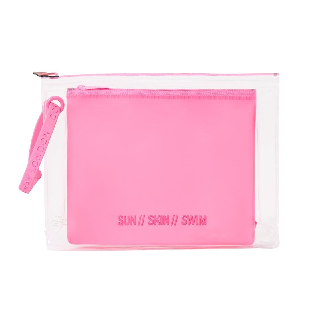 Bikini &amp; SPF Bag Duo in Pink