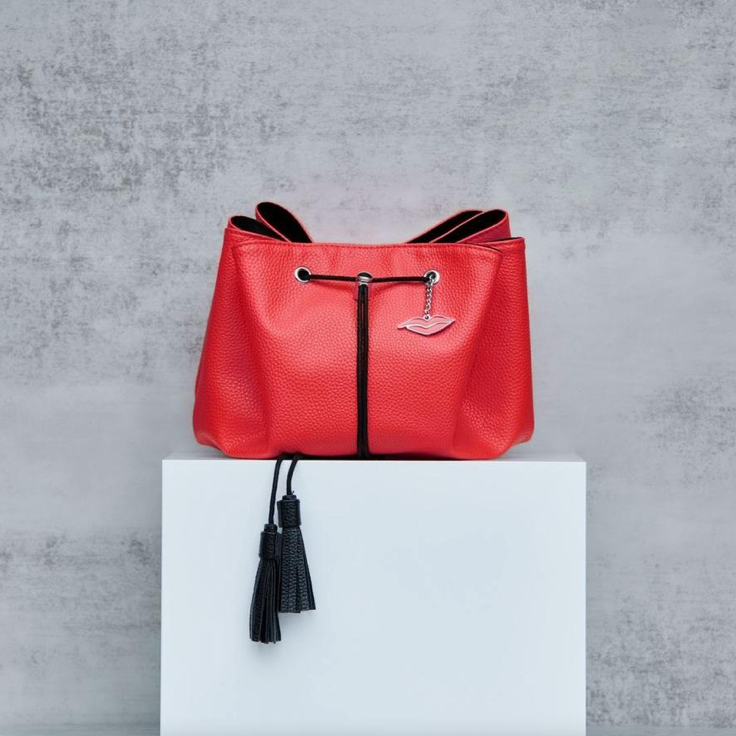 Lay Flat Makeup Bag - RED
