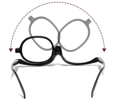Flippable Makeup Glasses