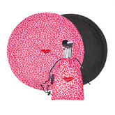 Red & Pink Drawstring Makeup Bag