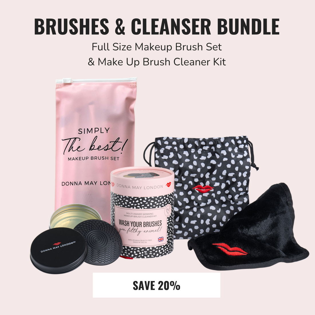 Brushes and Cleanser Bundle - Save 20%