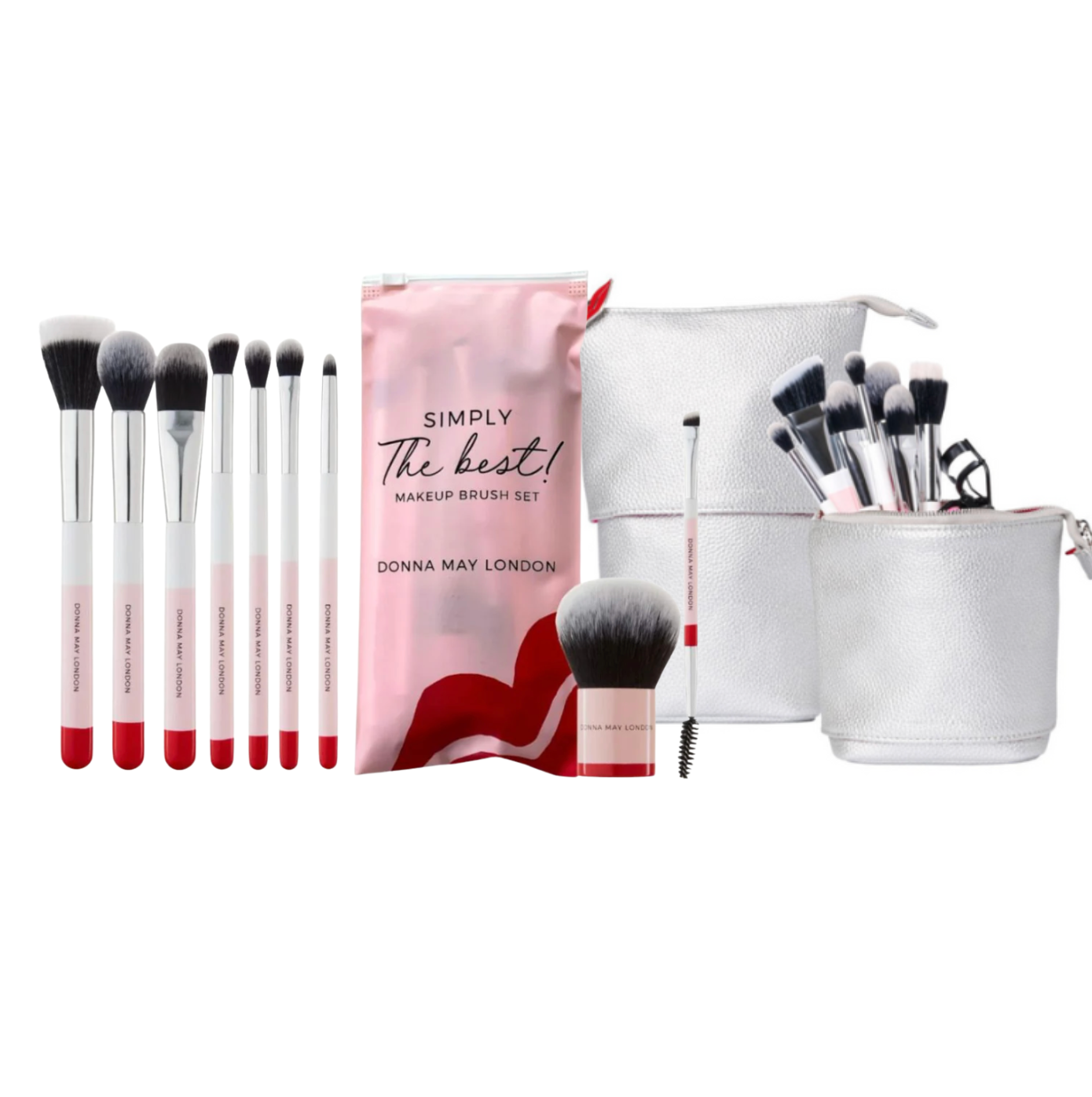 Silver Brushes &amp; Stand &amp; Store Bundle