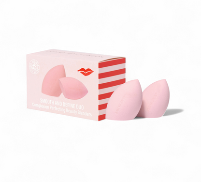 Set of 2 beauty blenders in pink with flat and pointed ends
