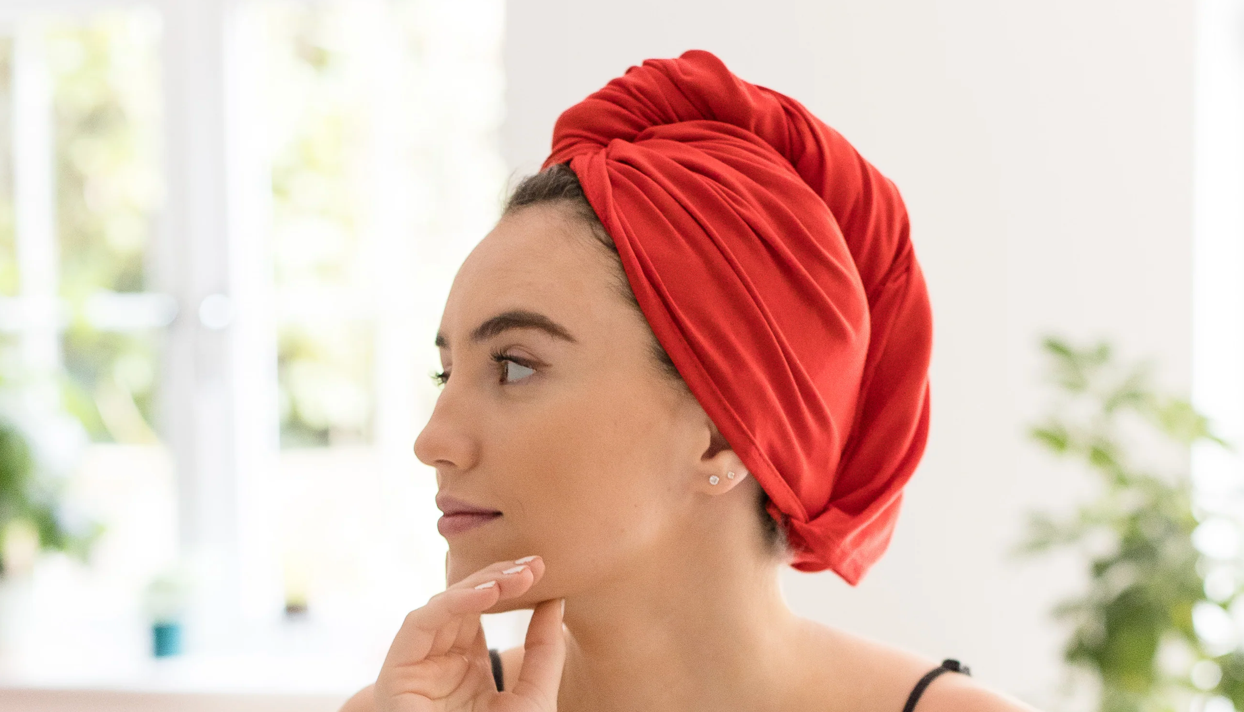 Poppy Red Hair Towel with Good Wash Day