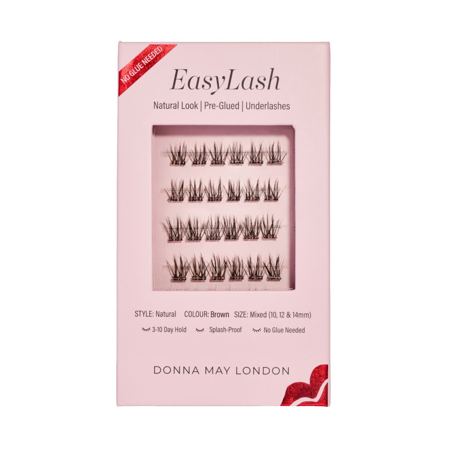 Easylash - Mixed Length, Pre-glued,  Underlashes - Dark Brown