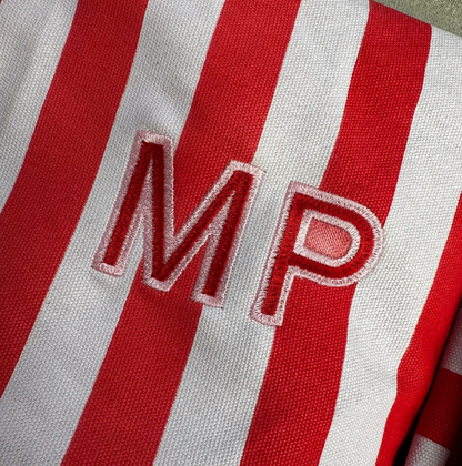 The Everyday Tote – Red &amp; Pink Stripe