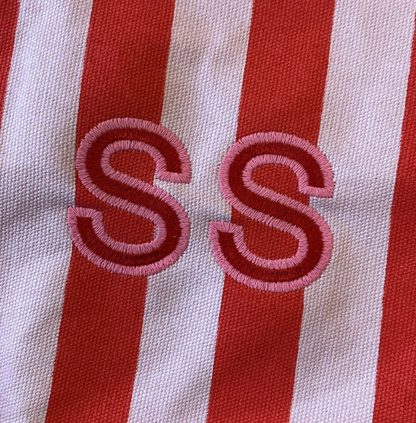 The Everyday Tote – Red &amp; Pink Stripe