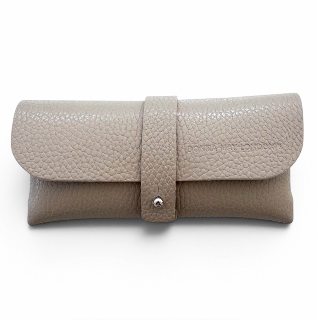 Verona Glasses Case in Soft Italian Leather - Pebble