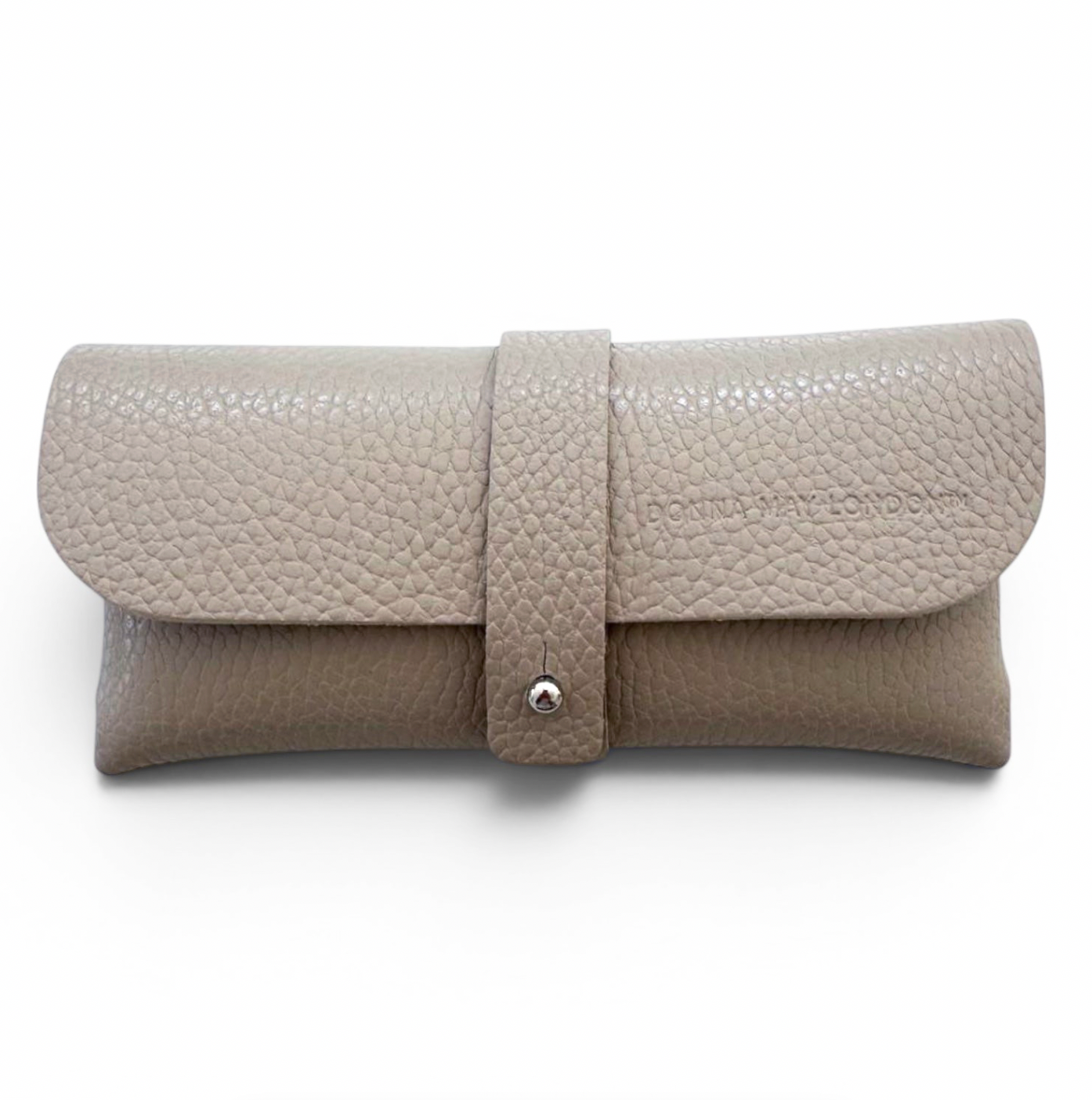 Verona Glasses Case in Soft Italian Leather - Pebble