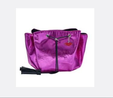 SALE- BRIGHT METALLIC PRINT LAY FLAT BAG - END OF LINE