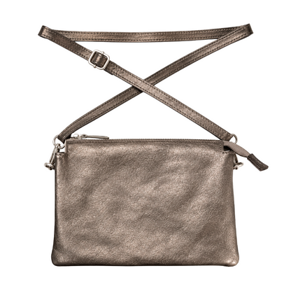 Trinity Cross Body bag in Gunmetal Silver