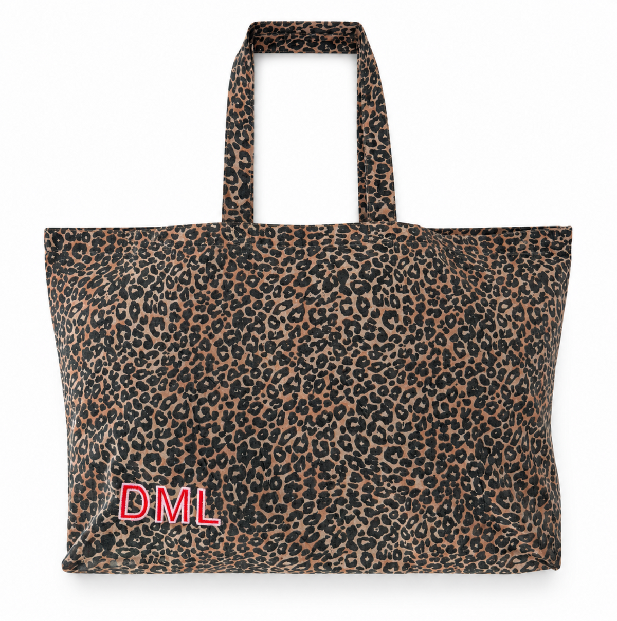 Oversized Leopard Print Tote Bag - Personalised