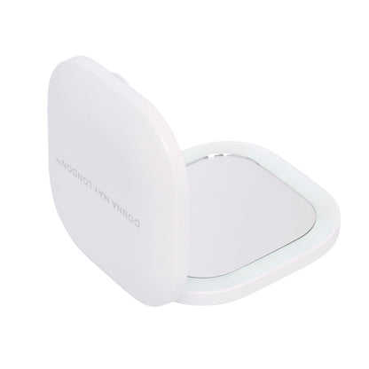 Stylish Compact Mirror with Bright LED Lights and Magnification