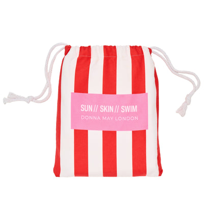 portable quick dry beach towel in pouch