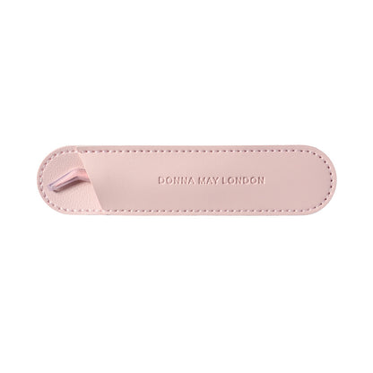 Donna May London non-stick eyelash tweezers in signature pink – ideal for pre-glued underlashes
