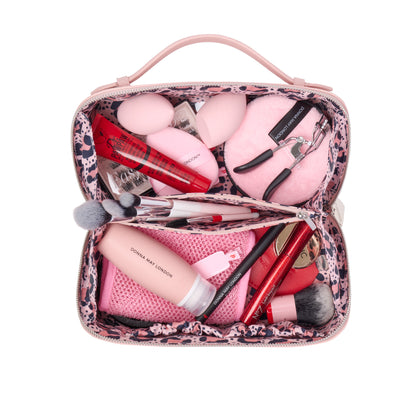 Chic Train Beauty Box | Blush Pink Makeup Storage