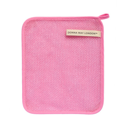 Glow Fresh Duo – Exfoliation Cloth &amp; Mitt Set (Pink)