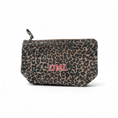 Leopard Print Accessories Purse - Personalised
