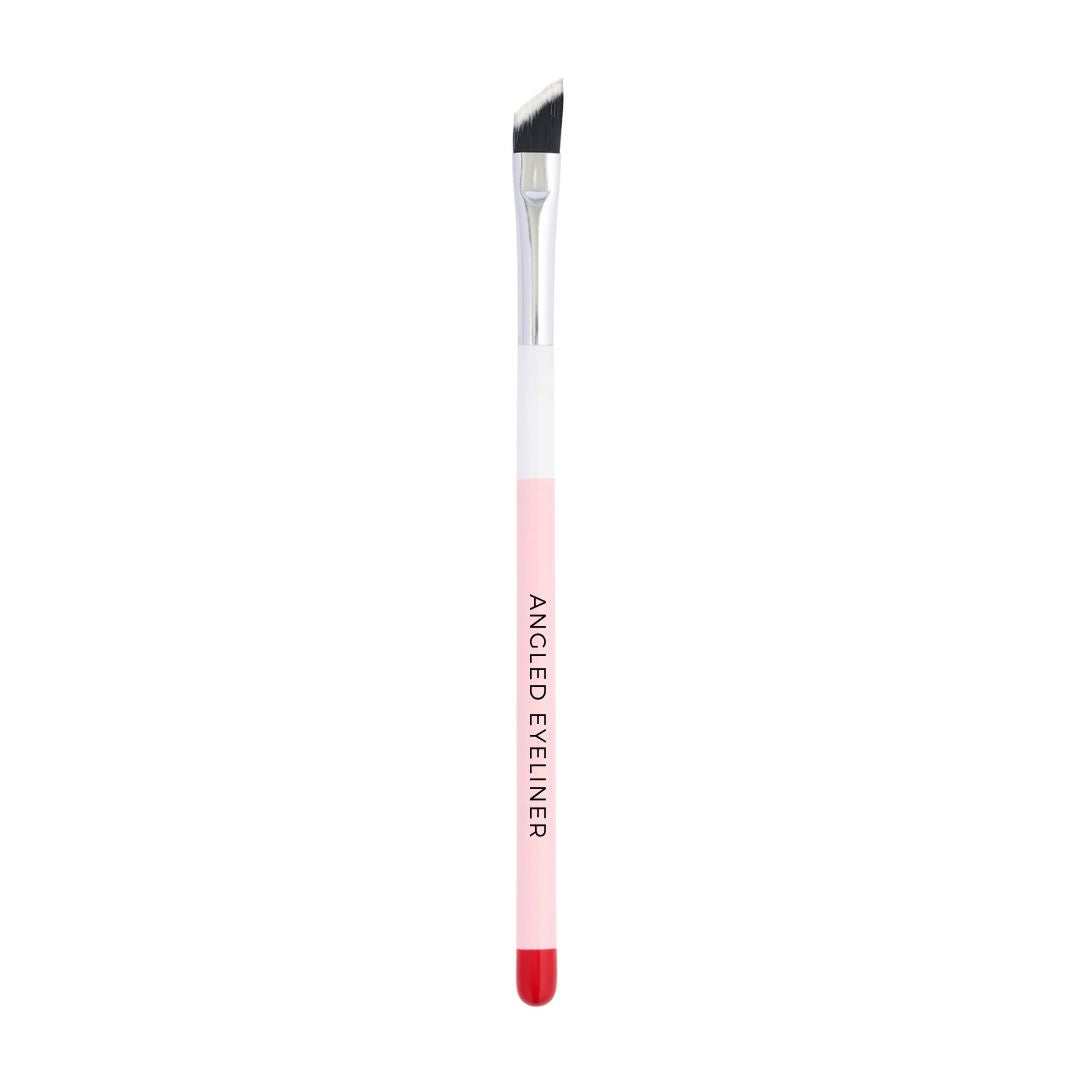 Vegan cruelty-free angled makeup brush for brows, eyeliner, and detailed application