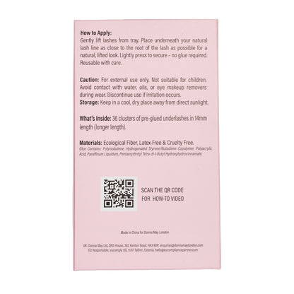 Easylash (10mm)  - Shorter Length, Pre-glued, Underlashes - Black