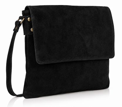 The Everyday Italian Suede Bag in Black