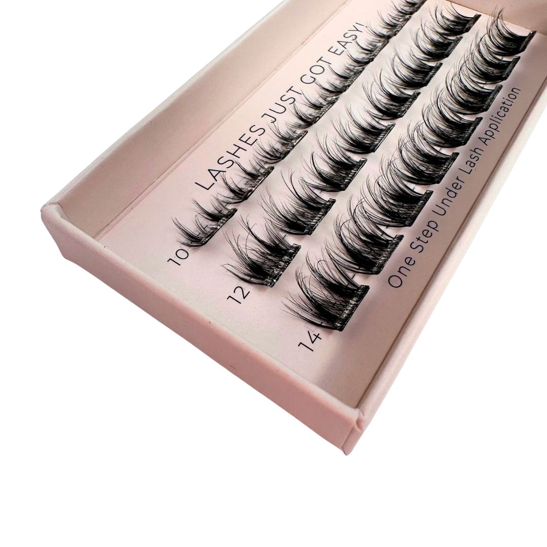 feathered effect lashes