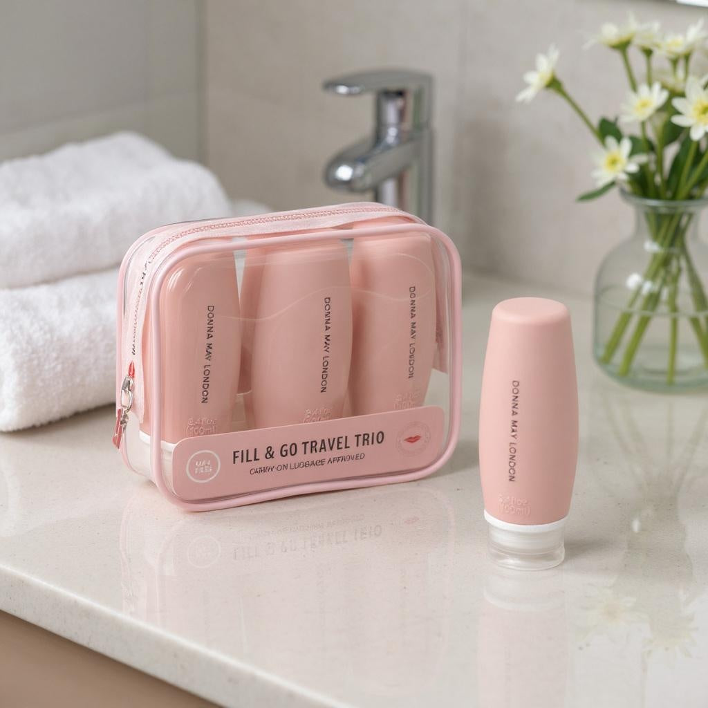 Donna May London silicone travel bottles
