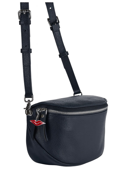 Dark Navy Leather Cross body bag