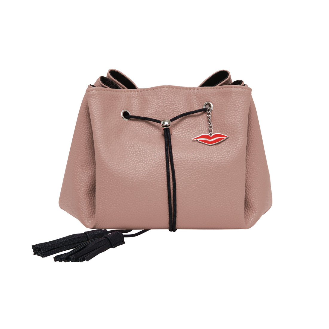Nude open flat makeup bag