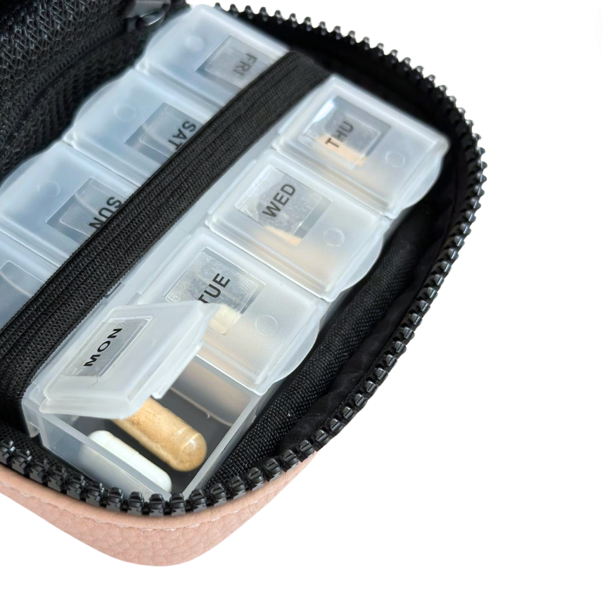 pill organiser for daily vitamins