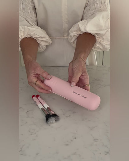 Silicone Makeup Brush Tidy in Soft Pink