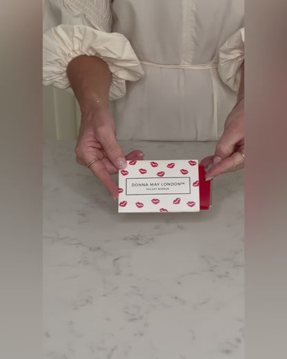 Credit Card Pocket Mirror in Pink