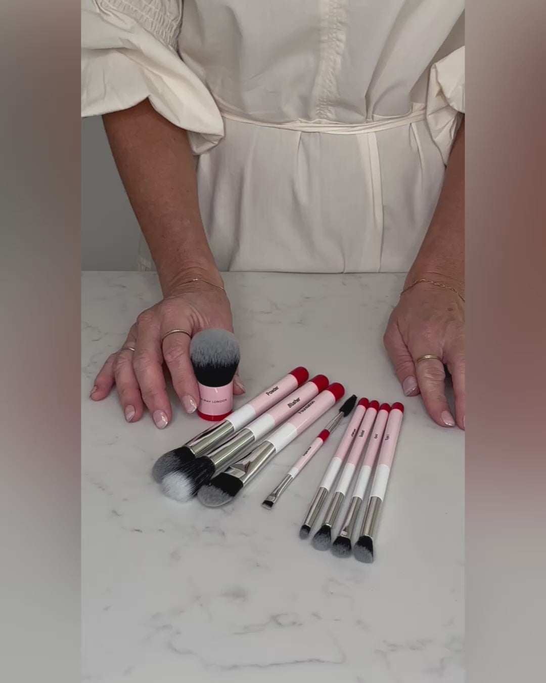 9-Piece Full-Sized Makeup Brush Collection