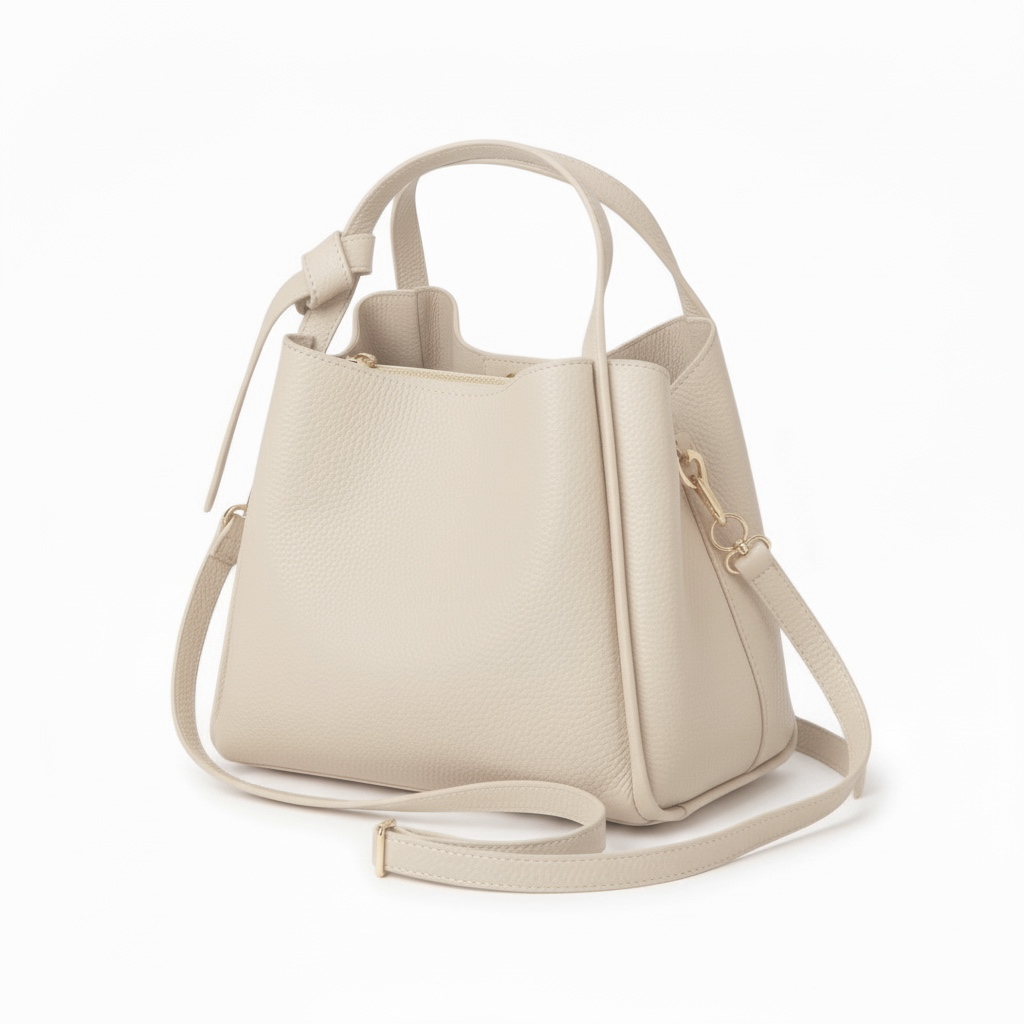 Bow Bag in Cream - The Everyday Luxe Mini Tote