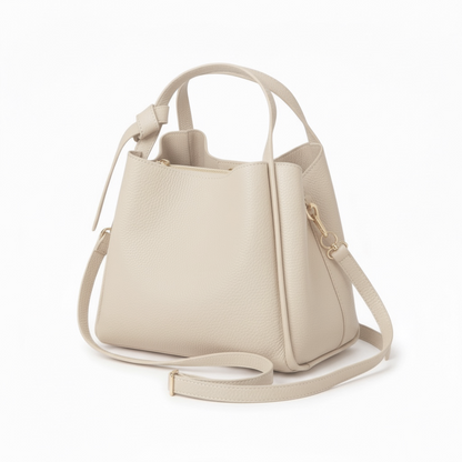 Bow Bag in Cream - The Everyday Luxe Mini Tote