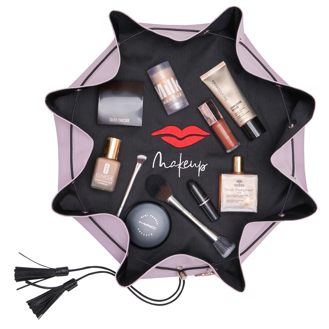 Lay Flat Makeup Bag in Lilac
