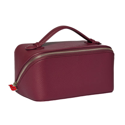 Chic Train Beauty Box for makeup storage - Burgundy
